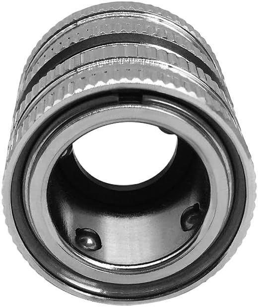 Stainless Garden Hose Quick Connect Fittings Water Hose Connectors 3/4 Inch GHT Disconnect Quick Release (Plating Brass&Nickel on Surface, Set of 2) - Image 4