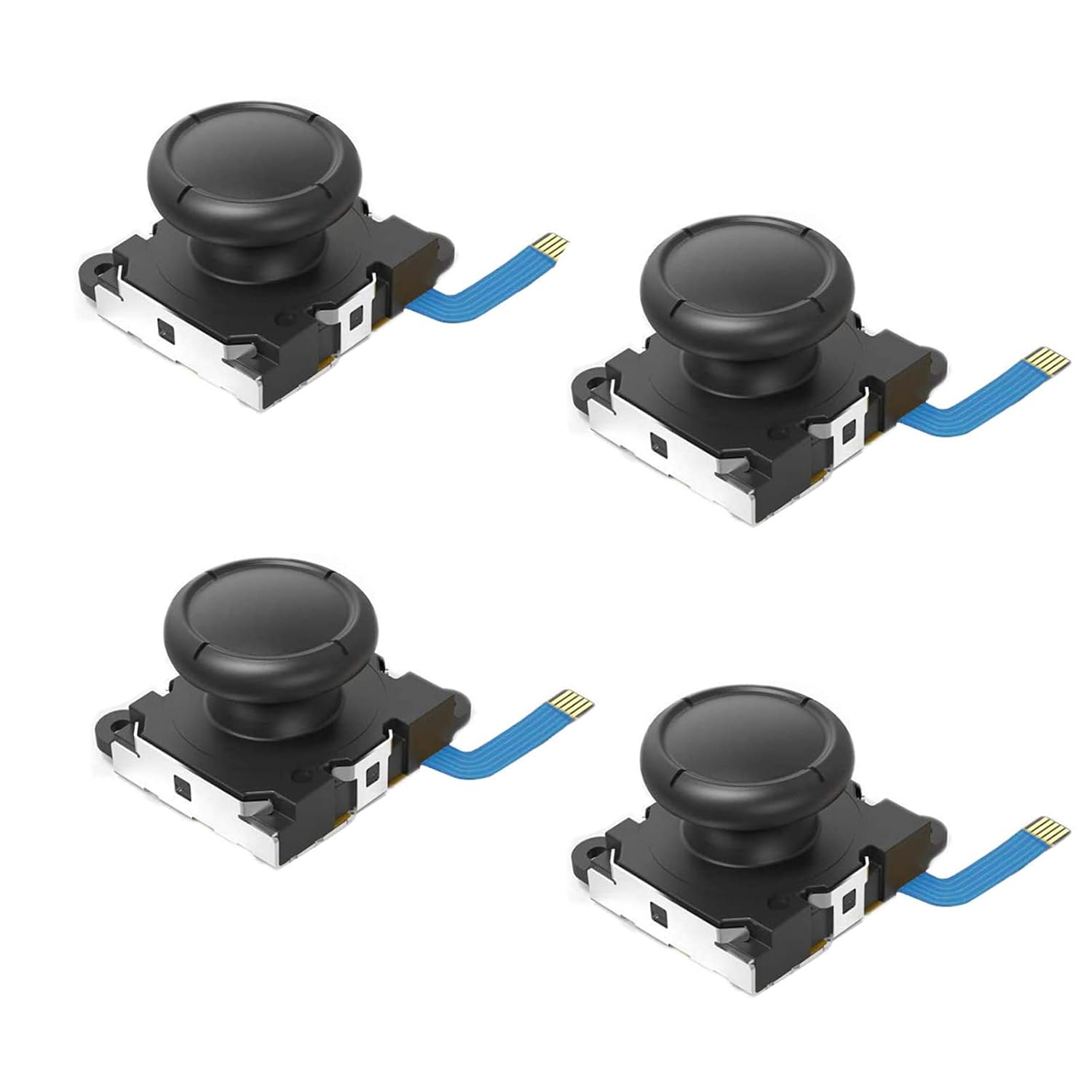 4-Pack Replacement Joycon Joystick Drift Fix Analog Thumb Stick for Nintendo Switch/Switch OLED/Nintendo Switch Lite Joy-Con Controller - Image 1