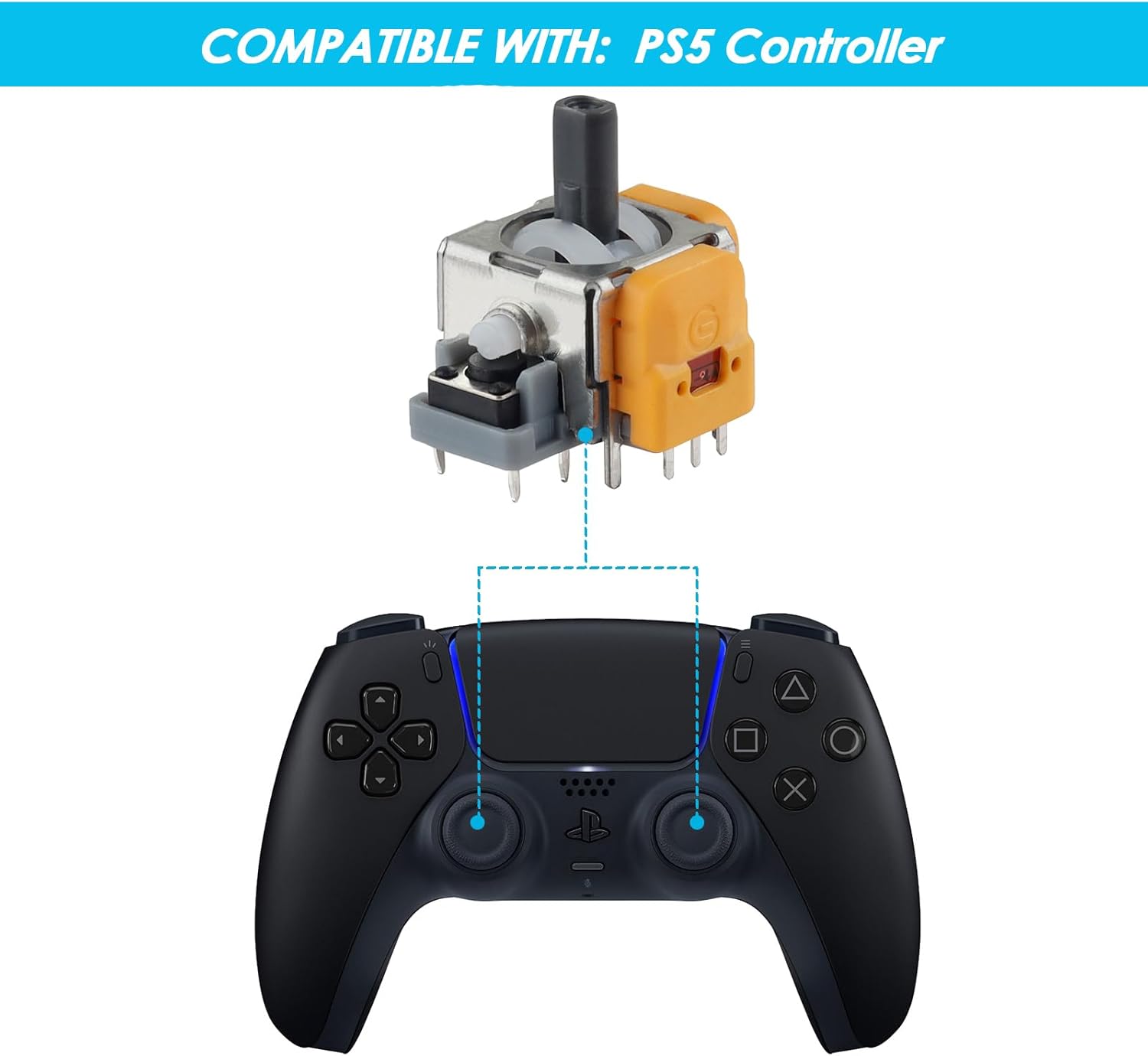 4pcs Hall Effect Replacement Joysticks for PS5 Wireless Controller No-Drift Thumbsticks Module Repair Parts Analog - Image 2