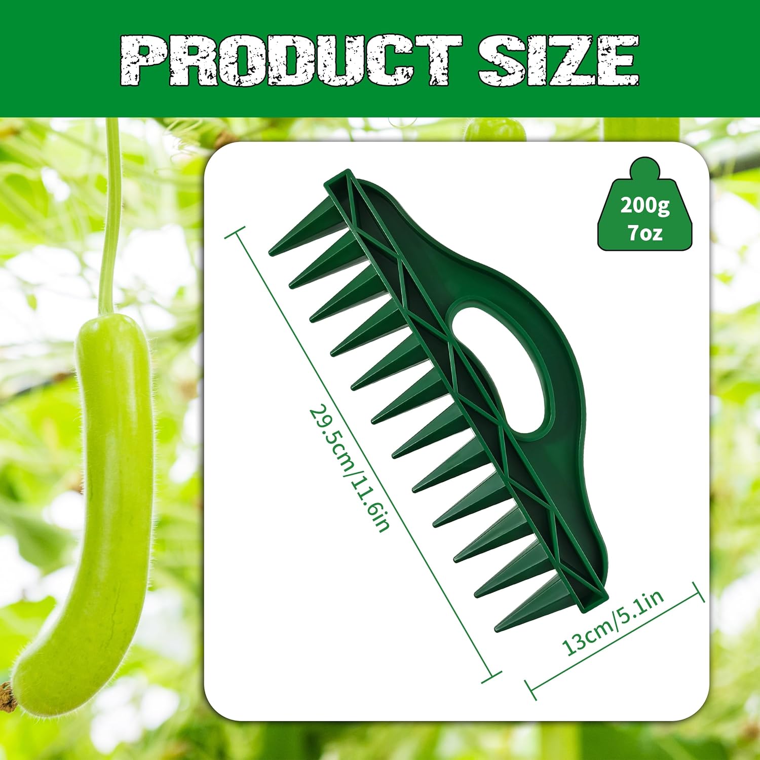 The Row Seeder by  – Handheld Garden Tool for Precise Seed & Seedling Spacing in Rows & Seed Trays – for Vegetables, Flowers & Herbs. Durable & Ergonomic - Image 2
