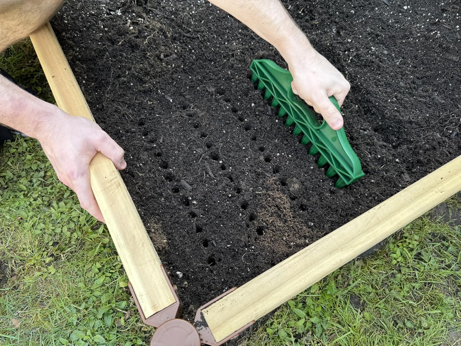 The Row Seeder by  – Handheld Garden Tool for Precise Seed & Seedling Spacing in Rows & Seed Trays – for Vegetables, Flowers & Herbs. Durable & Ergonomic - Image 5