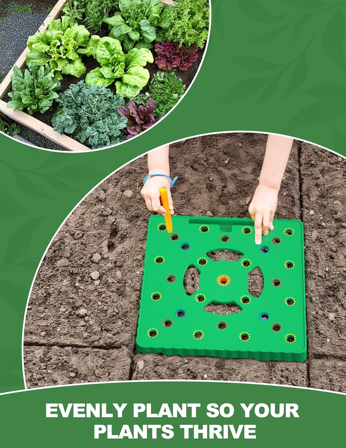 Seed Spacer Tool for Square Foot Gardens - Maximize Your Garden Space and minimize Weeds with This Premium Garden Tool - Image 2