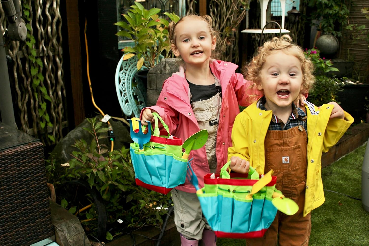 Kids Garden Tool Set – All-in-One Gardening Kit with Trowel, Shovel, Rake, Watering Can & Tote Bag – Durable, Safe & Fun Outdoor Activity for Children Ages 3+ - Image 3