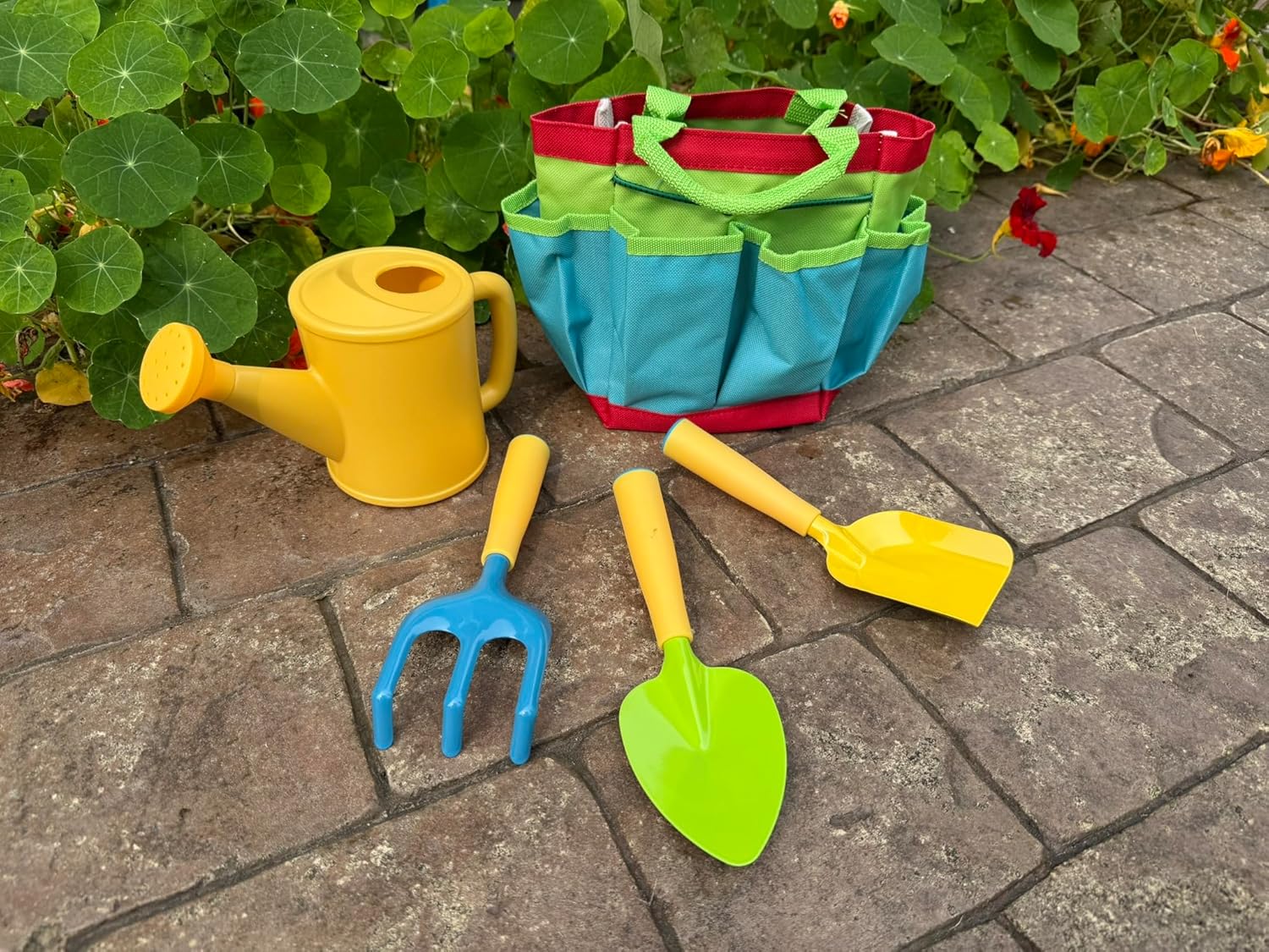 Kids Garden Tool Set – All-in-One Gardening Kit with Trowel, Shovel, Rake, Watering Can & Tote Bag – Durable, Safe & Fun Outdoor Activity for Children Ages 3+ - Image 6