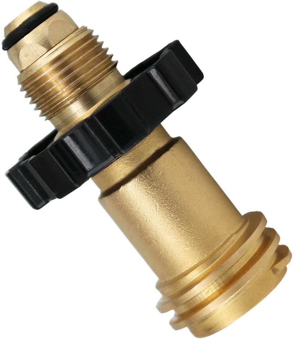 Universal Fit Propane Tank Adapter Converts POL to QCC1 / Type 1 with Wrench, Propane Hose Adapter Old to New Connection Type - Image 1