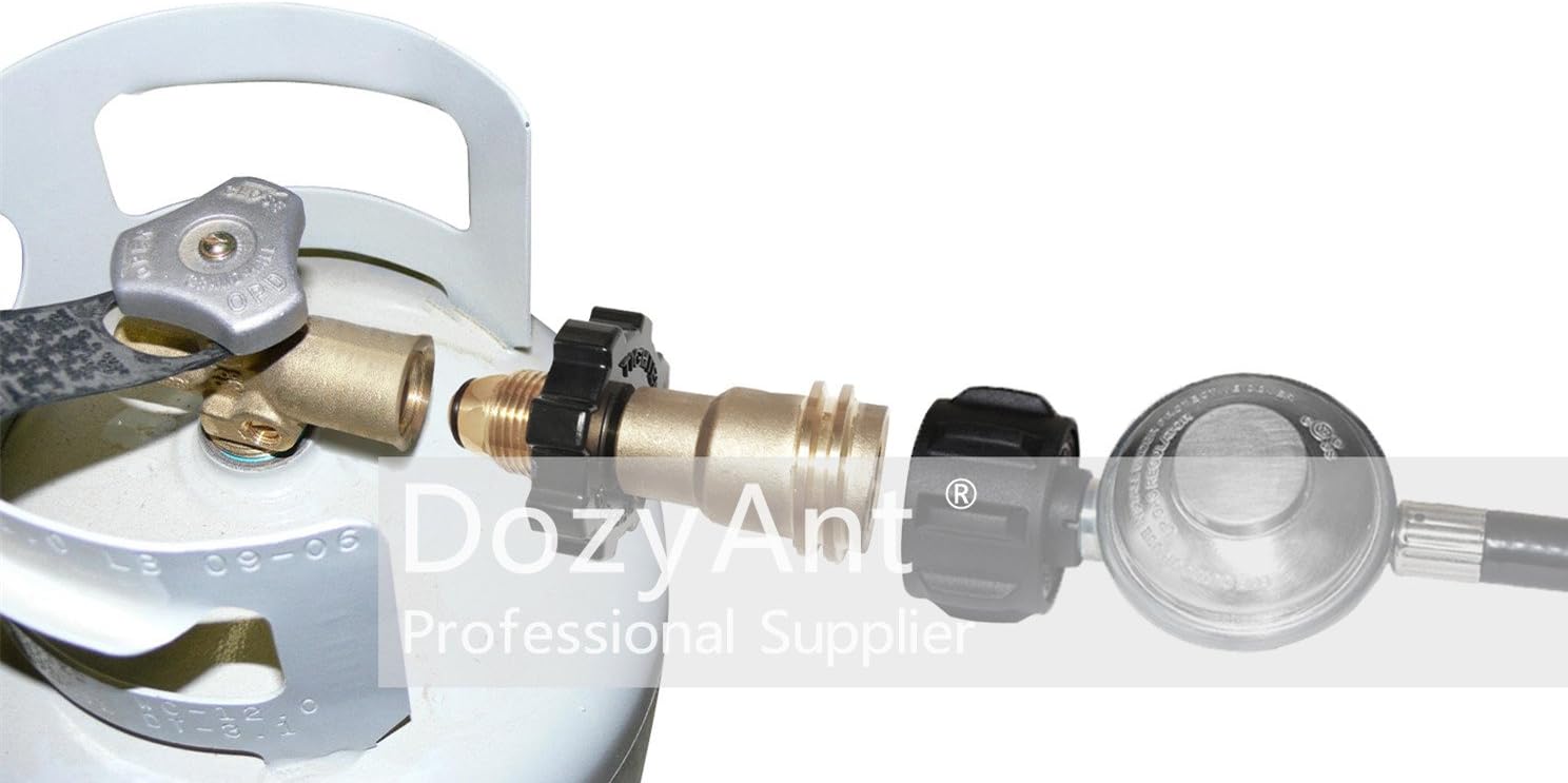 Universal Fit Propane Tank Adapter Converts POL to QCC1 / Type 1 with Wrench, Propane Hose Adapter Old to New Connection Type - Image 6