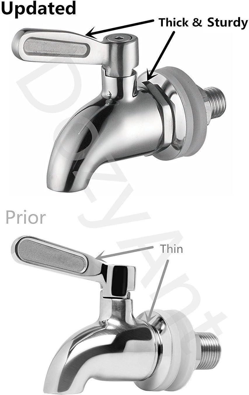 Updated More Durable Beverage Dispenser Replacement Spigot,Stainless Steel Polished Finished, Water Dispenser Replacement Faucet, fits Berkey and Other Gravity Filter Systems as Well - Image 3