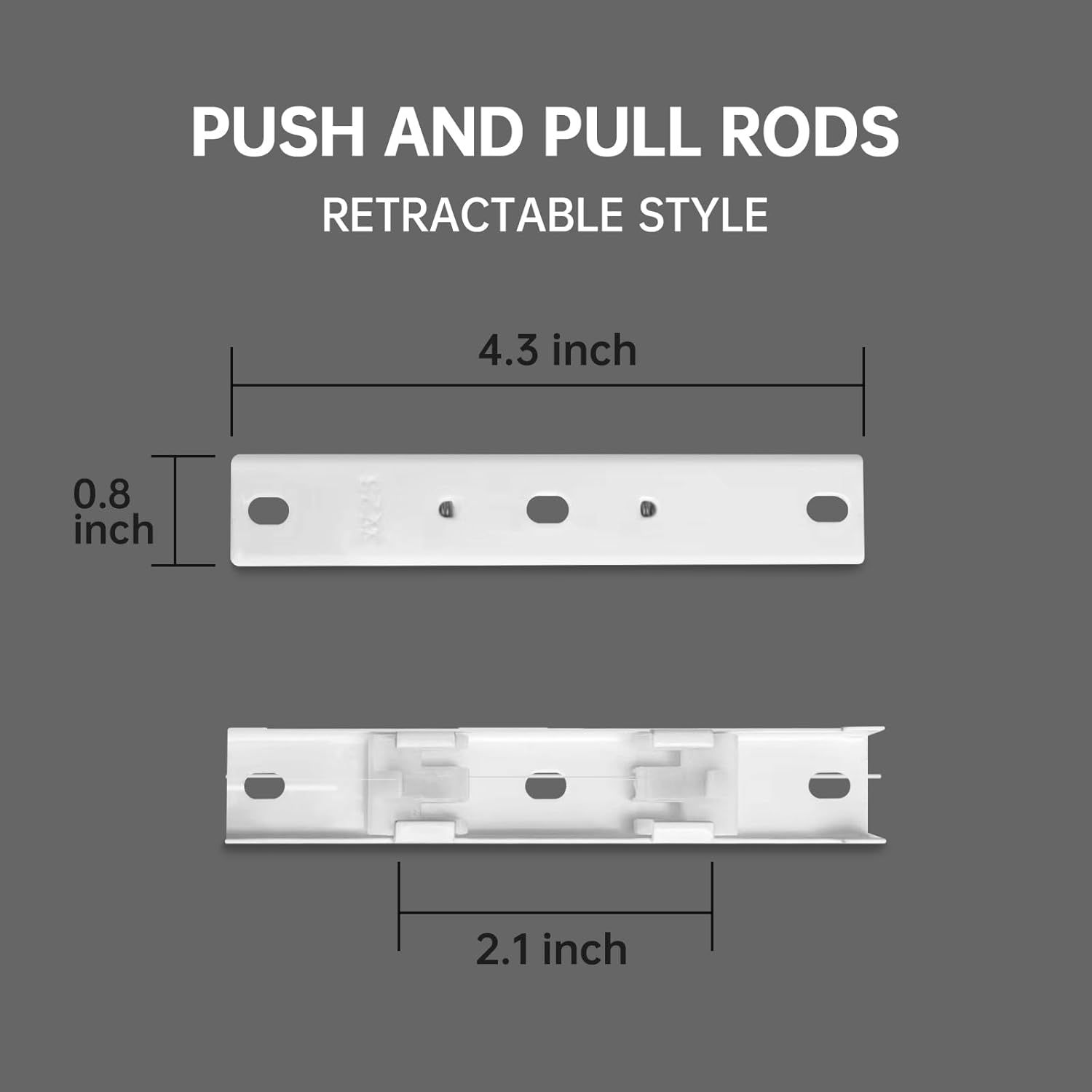 Double Track Bracket White, 10pcs - Image 3