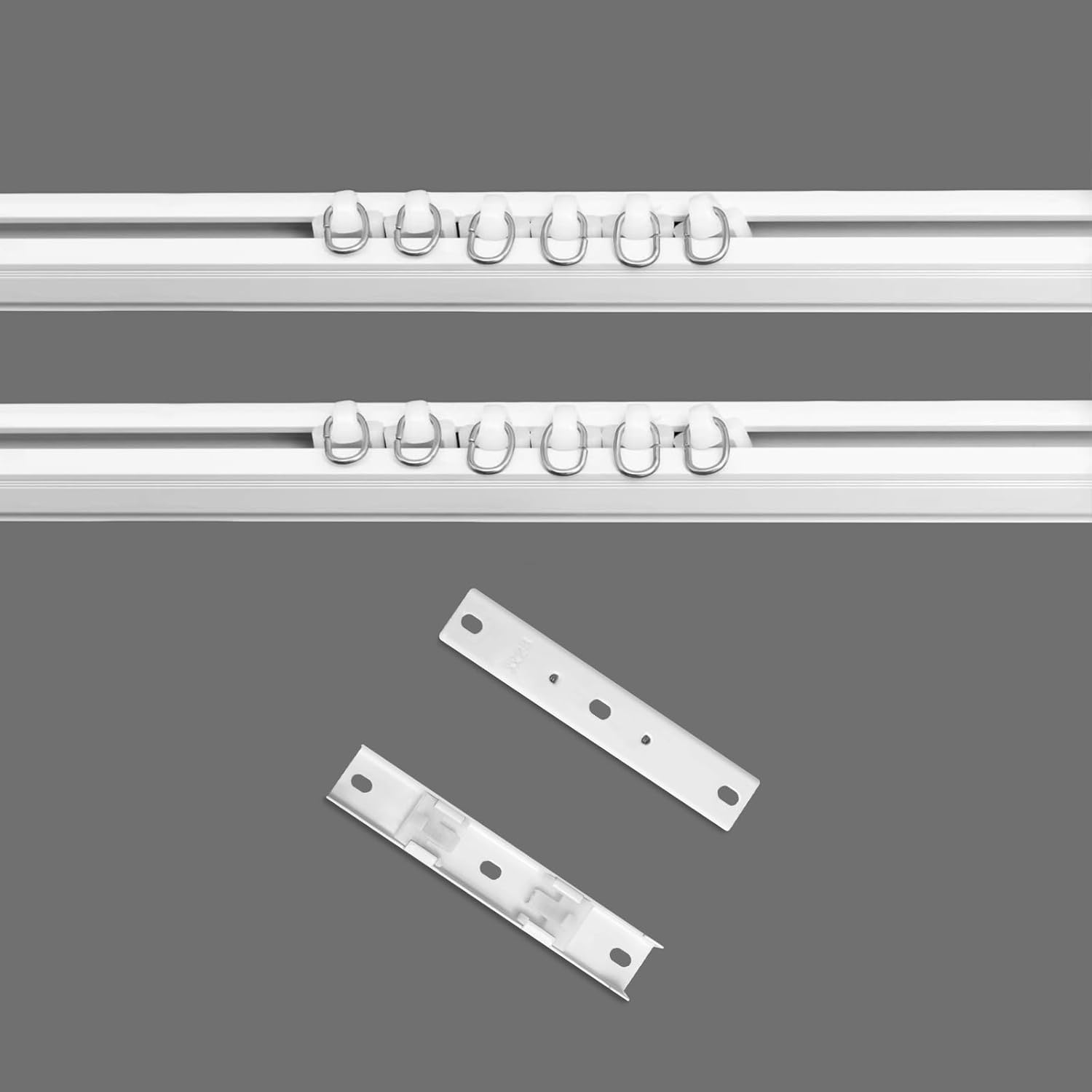 Double Track Bracket White, 10pcs - Image 4