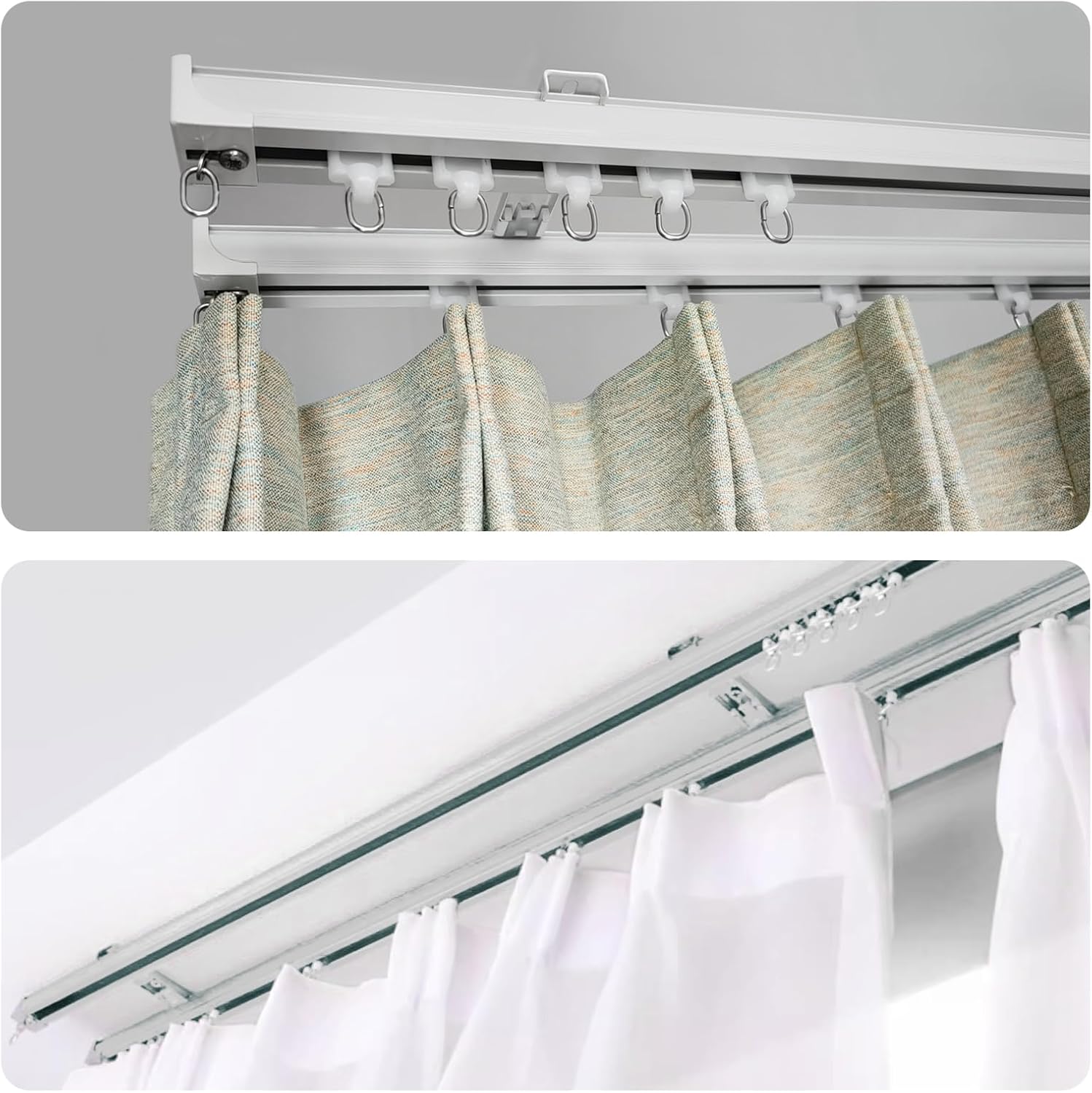 Double Track Bracket White, 10pcs - Image 5