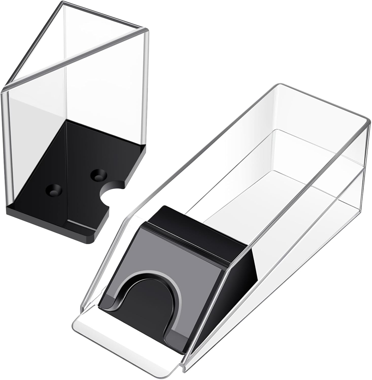 Blackjack Shoe and Discard Tray Clear Acrylic Blackjack Dealing Shoe Card Dispenser for Playing Cards Discard Holder Trays for Game Poker Accessories(6 Deck) - Image 1