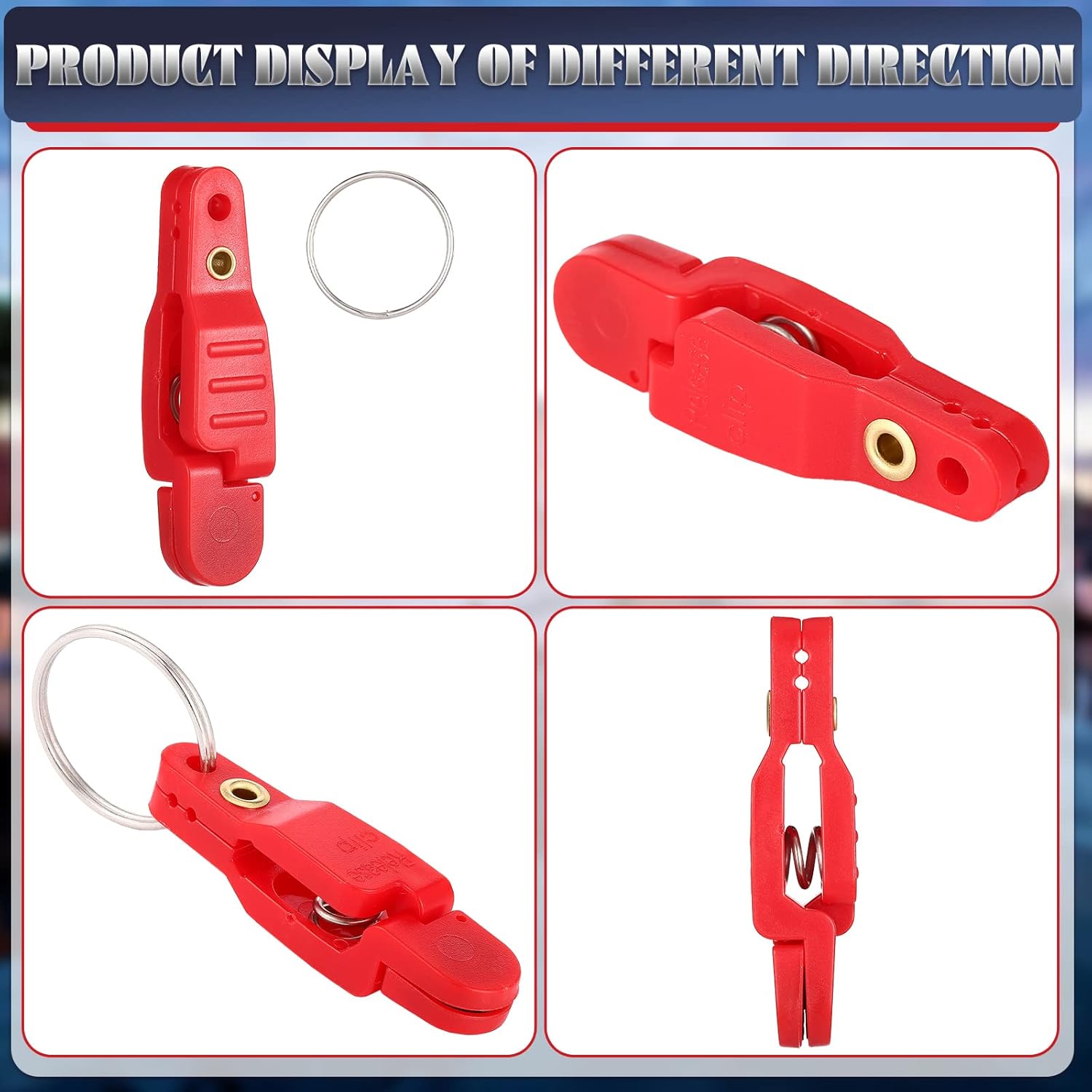 20 Pieces Heavy Tension Snap Release Clips Padded Trolling Clips with Key Ring for Weight Planer Board Offshore Kites Downrigger Fishing - Image 4
