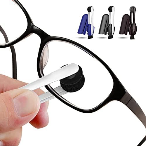 Portable Microfiber Eyeglass Cleaner (3 Count), Efficient and Durable Carbon Microfiber Technology, Lens Cleaner with Carbon Microfiber Tech and Mini Sunglasses Brush Cleaning Tool - Image 2