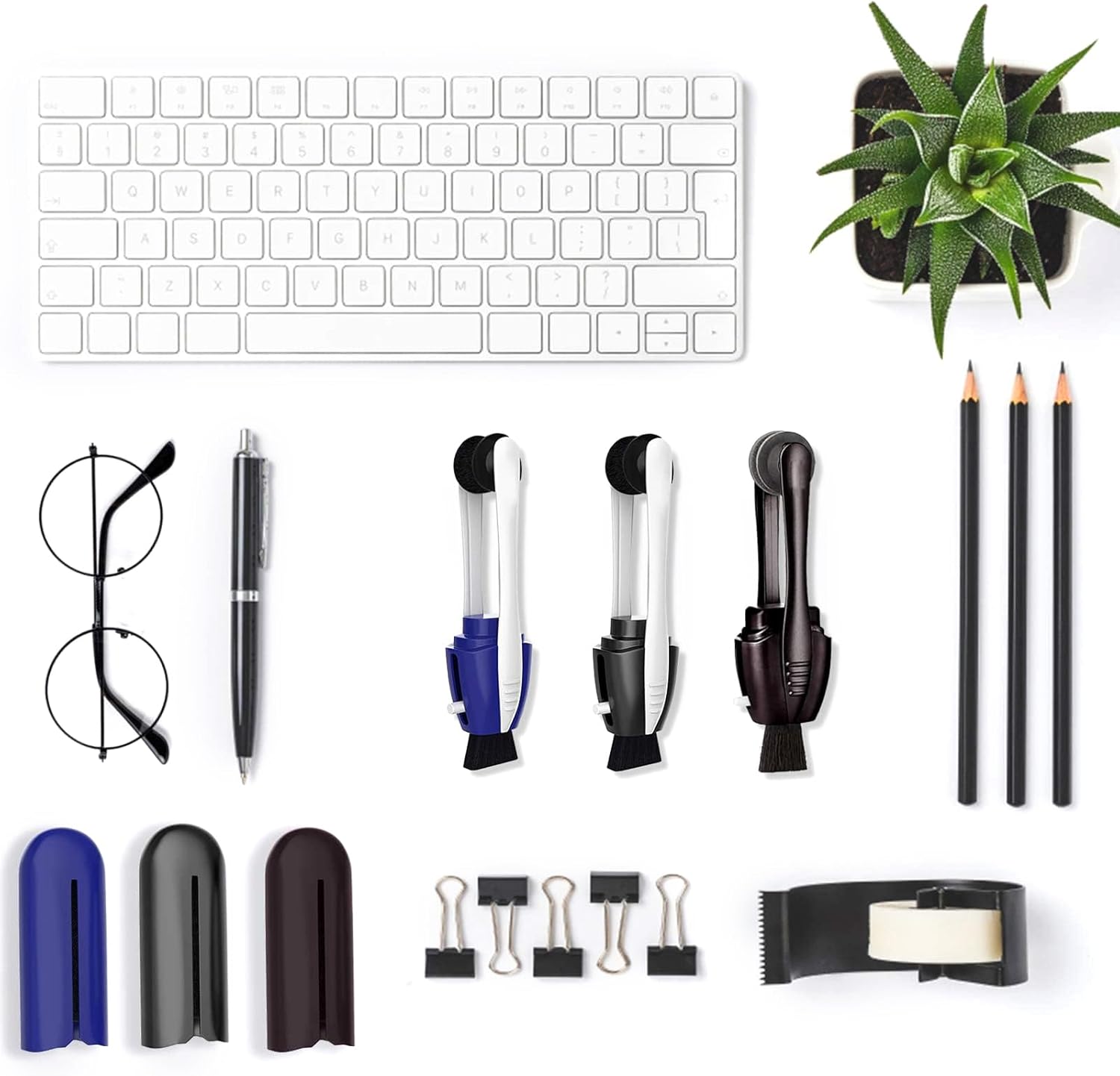 Portable Microfiber Eyeglass Cleaner (3 Count), Efficient and Durable Carbon Microfiber Technology, Lens Cleaner with Carbon Microfiber Tech and Mini Sunglasses Brush Cleaning Tool - Image 5