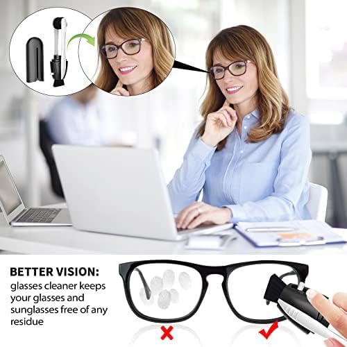 Portable Microfiber Eyeglass Cleaner (3 Count), Efficient and Durable Carbon Microfiber Technology, Lens Cleaner with Carbon Microfiber Tech and Mini Sunglasses Brush Cleaning Tool - Image 7