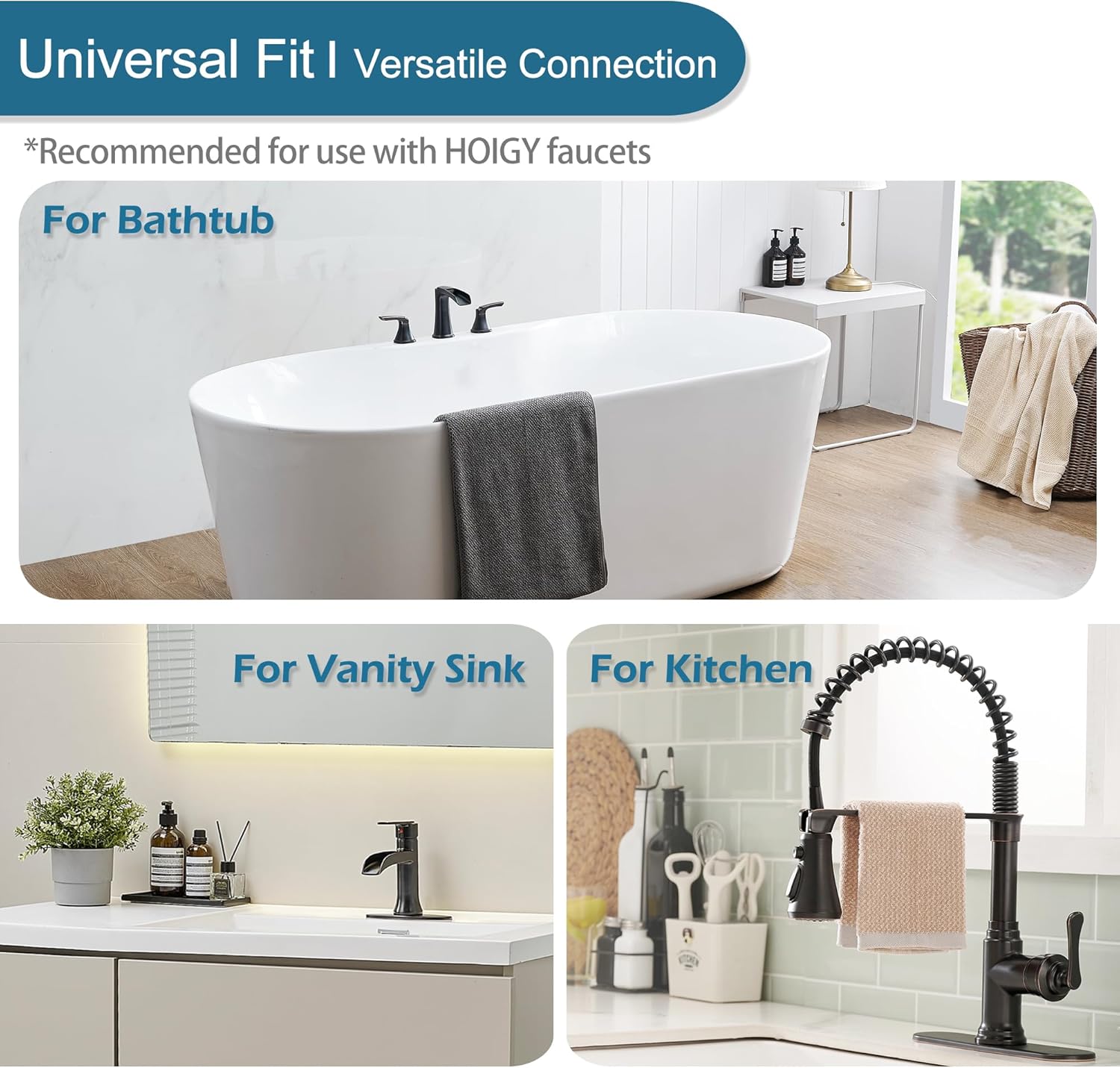 30 Inch Faucet Supply Lines, Bathroom Kitchen Water Supply Line 3/8