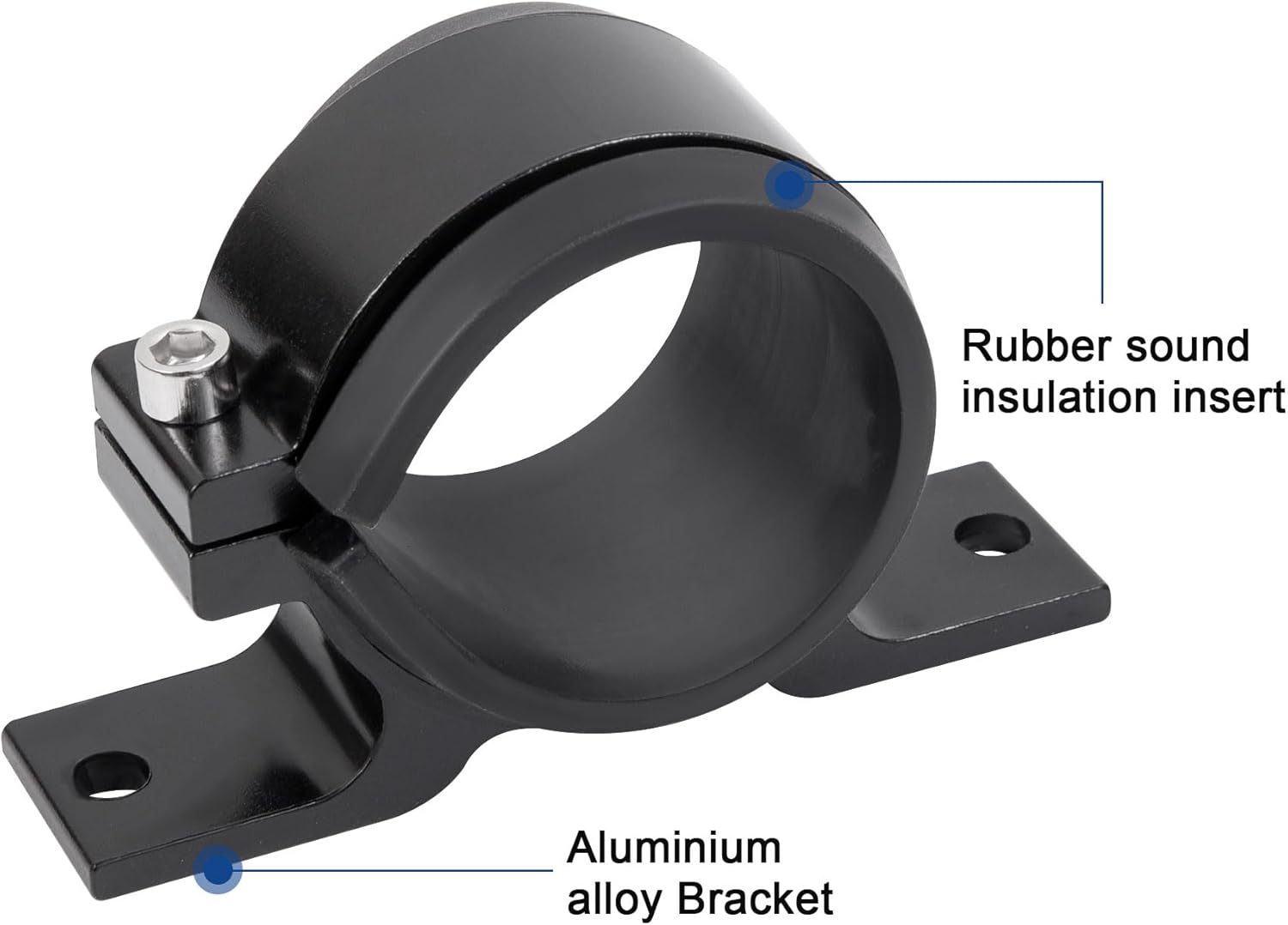 Inline Fuel Filter 10 Micron with 6AN 8AN 10AN Adapter,50MM Universal Bracket Clamp,10 Micron Inline Fuel Filter（Black） - Image 5