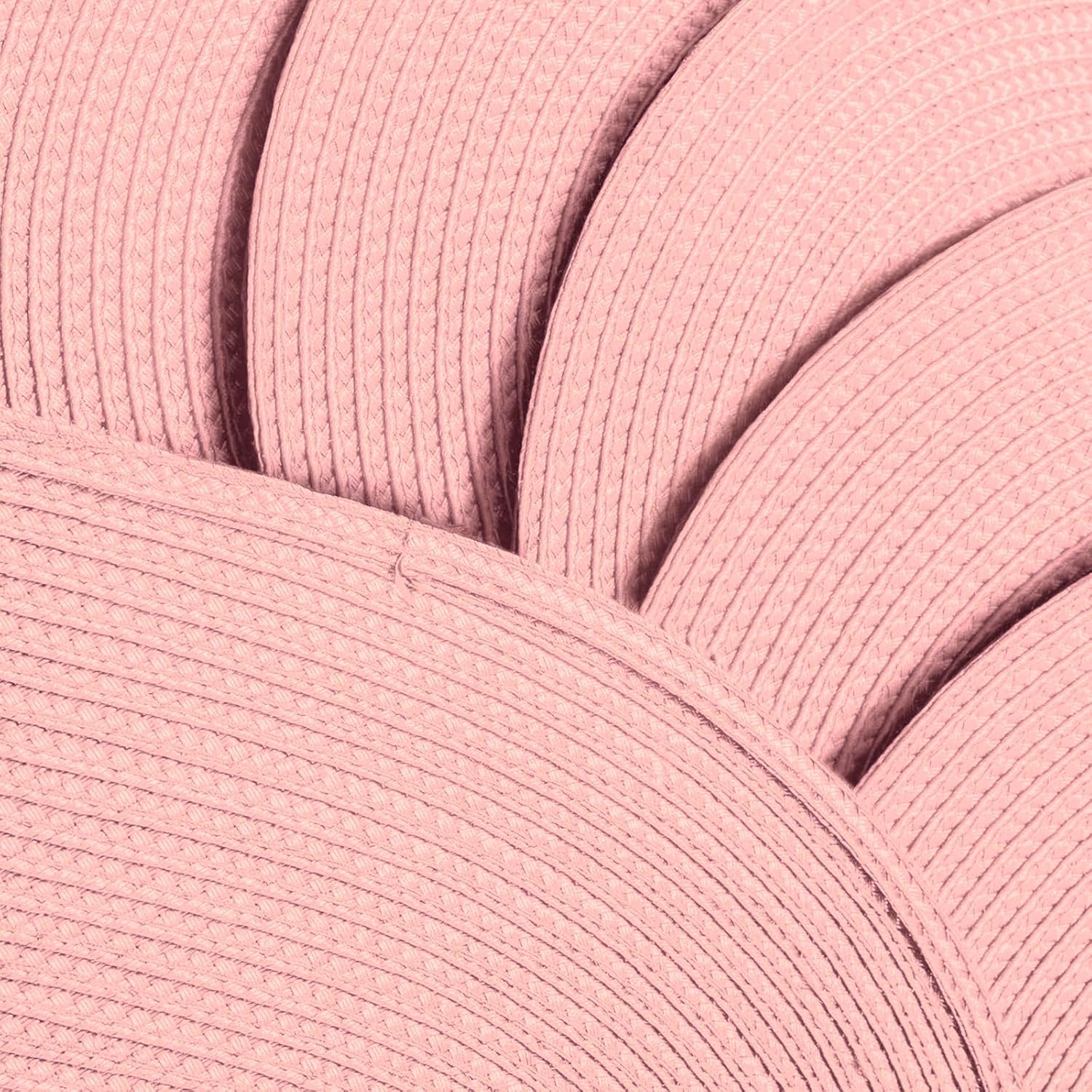 Placemats Set of 6 for Dining Table Washable Woven Non-Slip 18x12 inches Placemat Heat-Resistant Durable Table Mats for Dining Table Easy to Clean(Pink) - Image 4