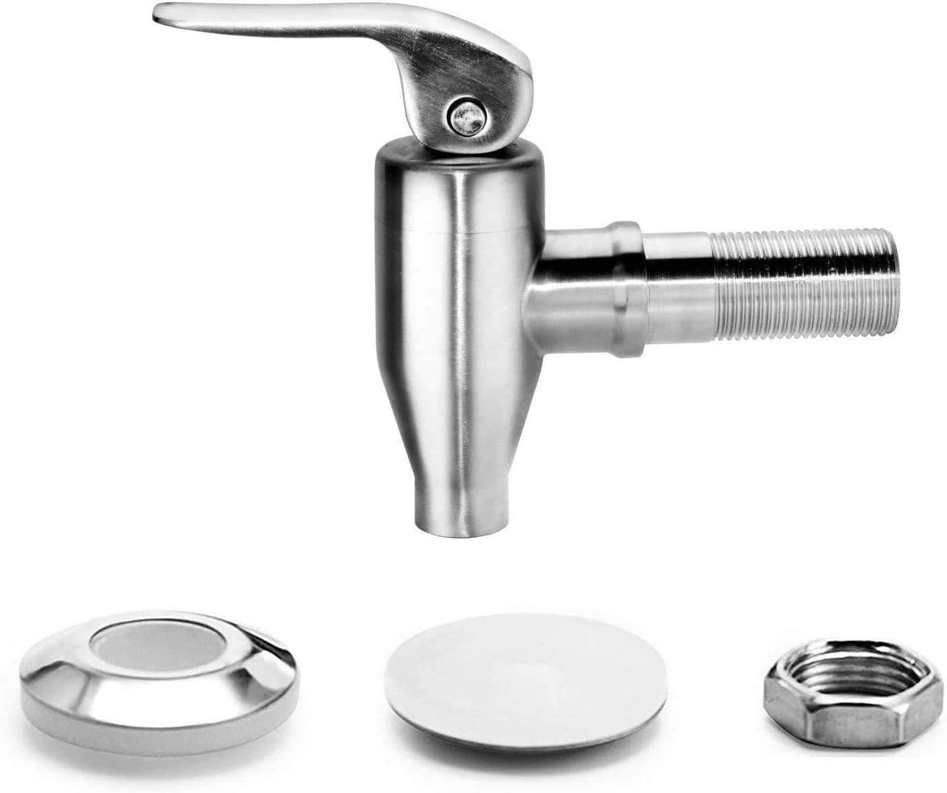 Beverage Dispenser Push Style Spigot,Stainless Steel Polished Finished, Water Dispenser Replacement Faucet, fits Berkey and Gravity Filter systems - Image 2
