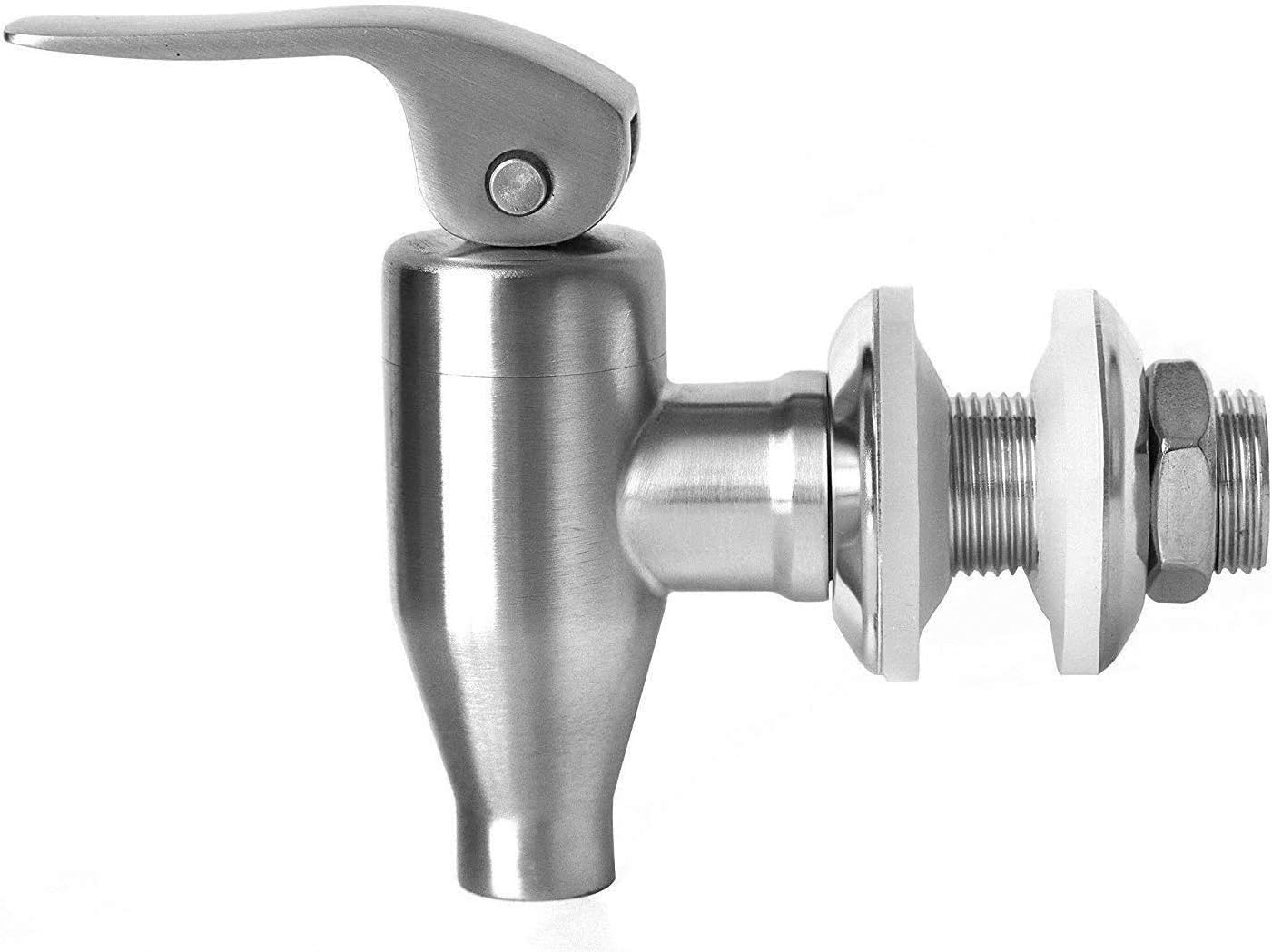 Beverage Dispenser Push Style Spigot,Stainless Steel Polished Finished, Water Dispenser Replacement Faucet, fits Berkey and Gravity Filter systems - Image 3