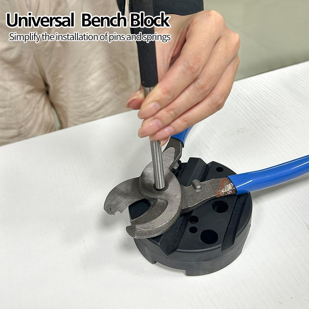 Pin Punch Set, 14pcs Removing Repair Tools, including Universal Block, Pin Punches and Hammer - Image 6