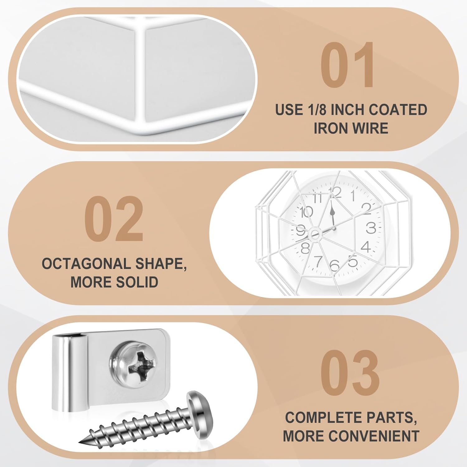 lulu Clock/Ball Damage Protector, Protective Coated Guard Device Safety Cover, 14.25 Inch Diameter, Iron, for Clock Damage Protector in The Gym - Image 3