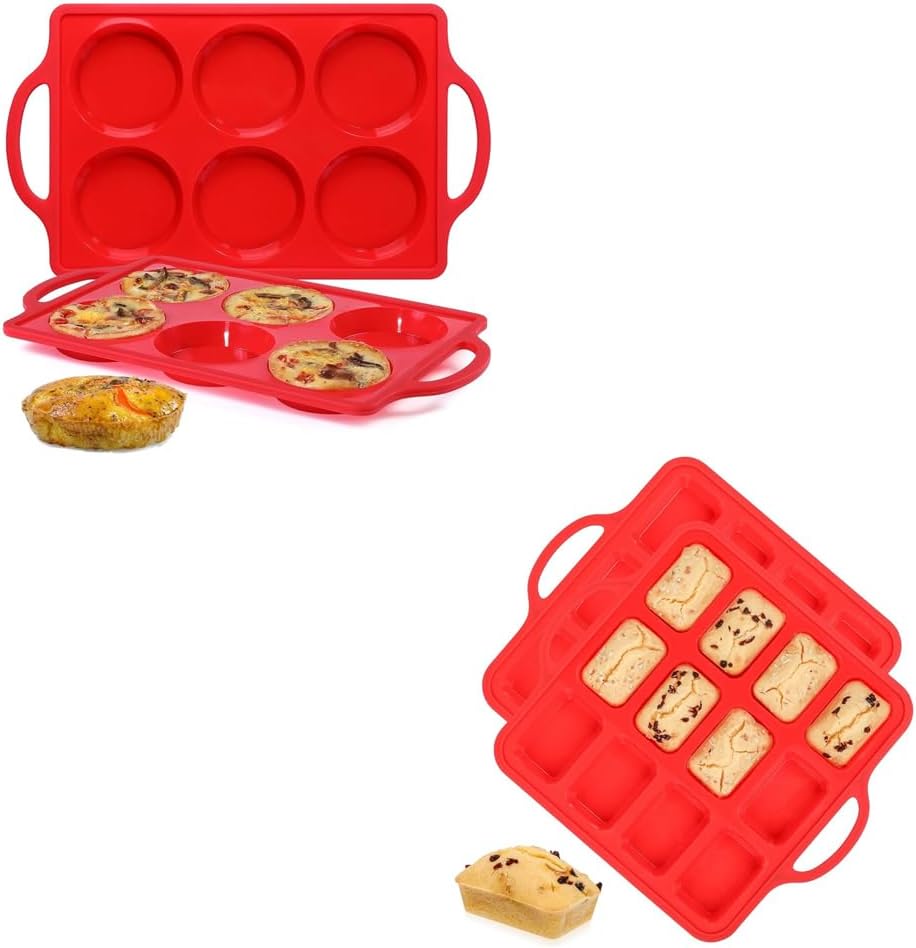 Silicone Muffin Top Pan & Silicone Mini Loaf Pan - Image 1