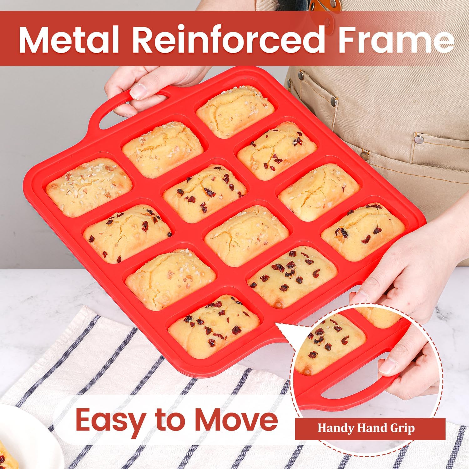 Silicone Muffin Top Pan & Silicone Mini Loaf Pan - Image 7
