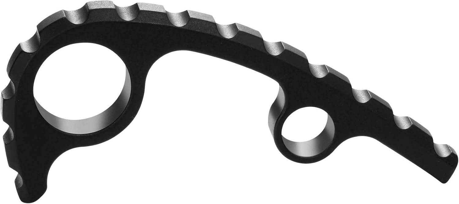 Anodized Titanium Back Spacer for Spyderco Para Military 3 (PM3), Not Fit FRN Lightweight Para 3, CNC Machined Spine Backspacer, Premium Custom Titanium Alloy Accessory – Black - Image 2