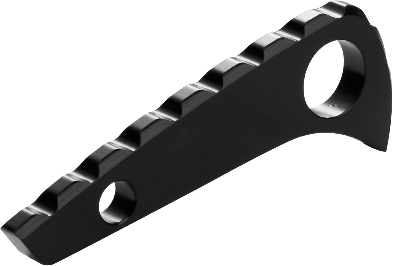 Back Spacer for Spyderco Paramilitary 2, Anodized Titanium Alloy CNC Spine Backspacer for C81, Premium Custom-made Accessory, Black - Image 1