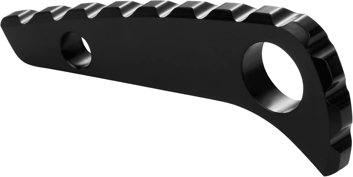 Back Spacer for Spyderco Paramilitary 2, Anodized Titanium Alloy CNC Spine Backspacer for C81, Premium Custom-made Accessory, Black - Image 2