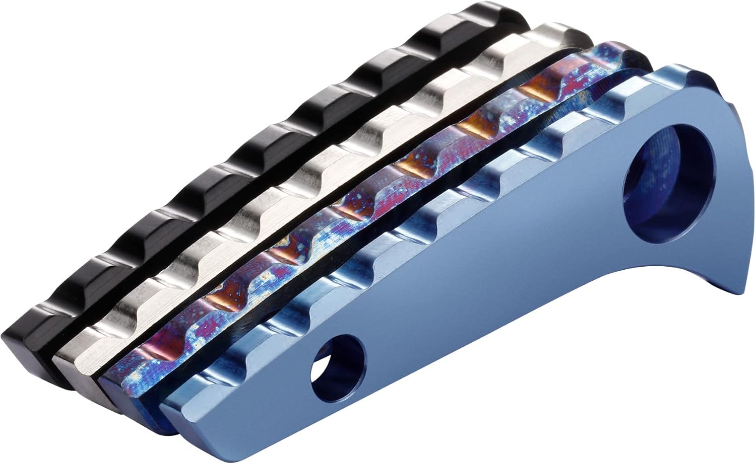 Back Spacer for Spyderco Paramilitary 2, Anodized Titanium Alloy CNC Spine Backspacer for C81, Premium Custom-made Accessory, Black - Image 7