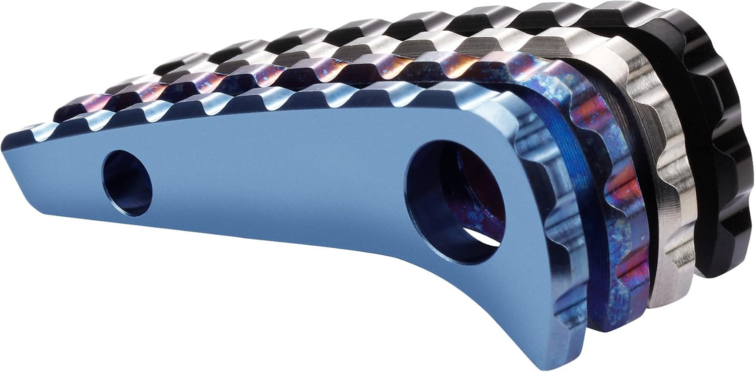 Back Spacer for Spyderco Paramilitary 2, Anodized Titanium Alloy CNC Spine Backspacer for C81, Premium Custom-made Accessory, Black - Image 8