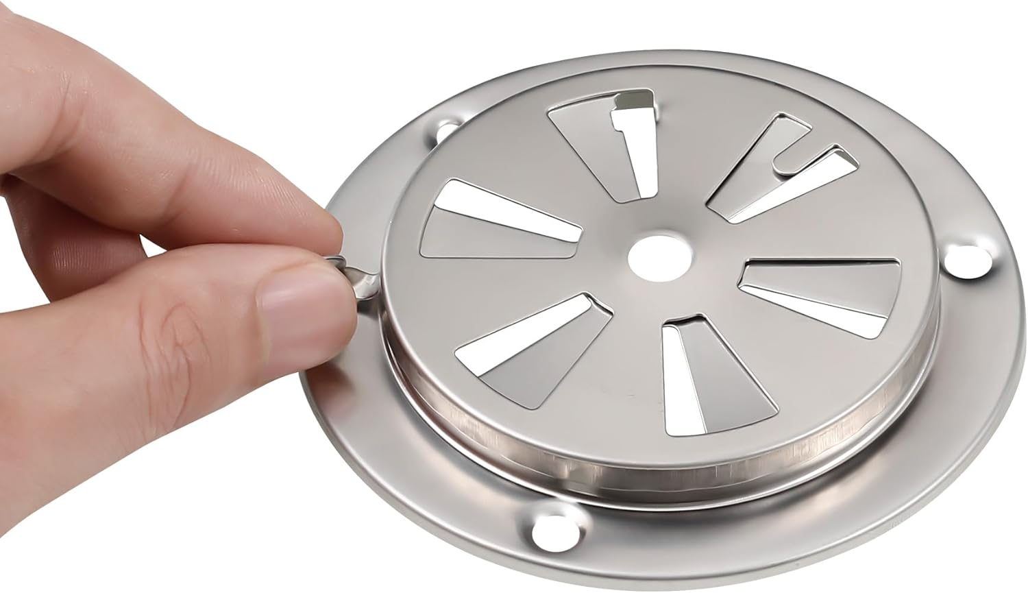 Stainless Steel BBQ Smoker Air Vent - Adjustable Grill Damper for Controlling Airflow - Replacement Parts for Grill and Smoker Vents - 4 Packs - Image 3