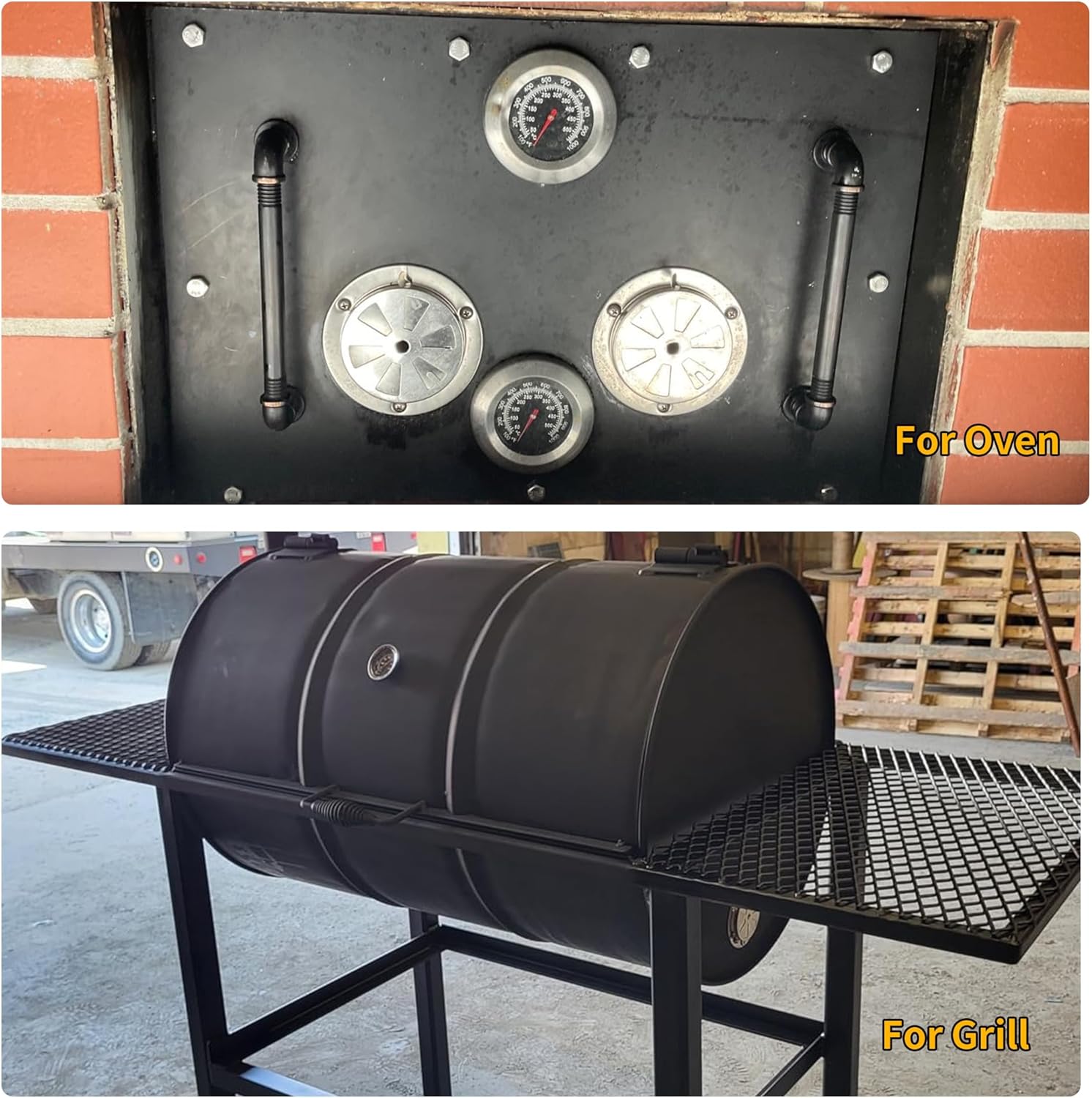 Stainless Steel BBQ Smoker Air Vent - Adjustable Grill Damper for Controlling Airflow - Replacement Parts for Grill and Smoker Vents - 4 Packs - Image 4