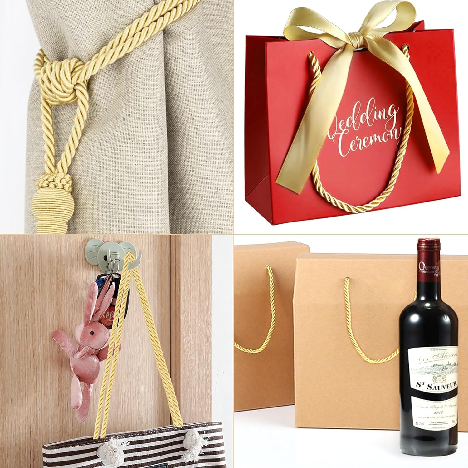 Gold Twine String and Gold Rope Bundle - Image 5