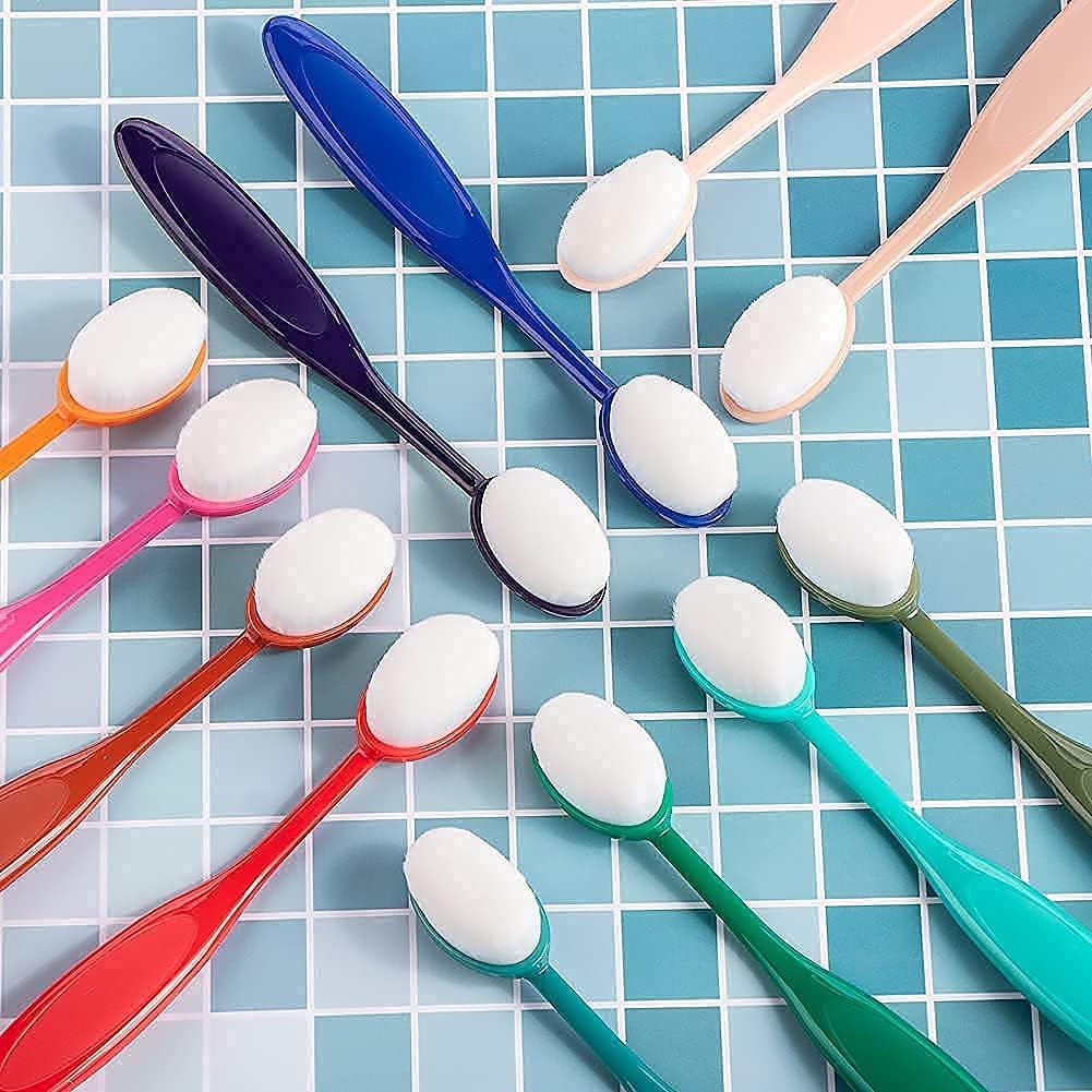 22 Pcs Color Coded Handle Ink Blending Brushes Set Tool Blender for Crafts Card Making（Brush Head Width Size 0.85 Inches） - Image 4