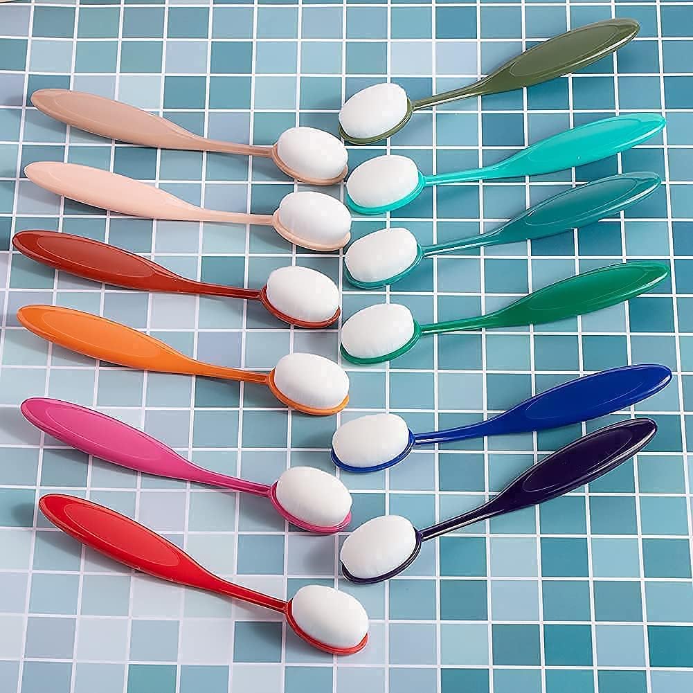22 Pcs Color Coded Handle Ink Blending Brushes Set Tool Blender for Crafts Card Making（Brush Head Width Size 0.85 Inches） - Image 5