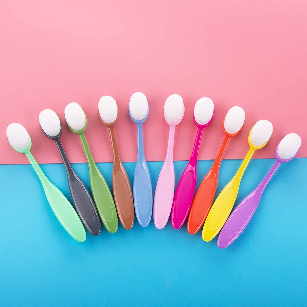 18 Pcs Color Coded Handle Ink Blending Brushes set tool blender for Crafts Card Making - Image 4