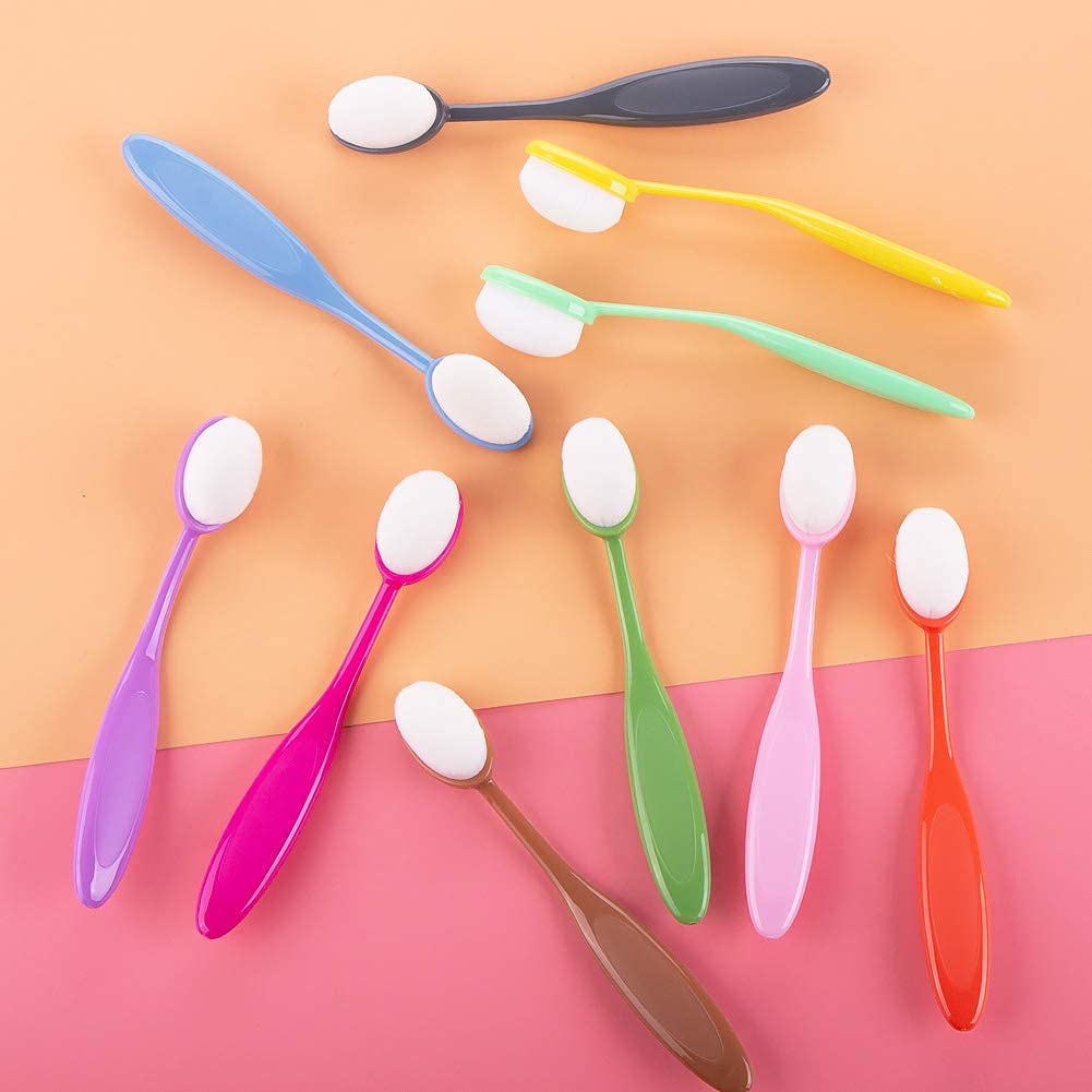 18 Pcs Color Coded Handle Ink Blending Brushes set tool blender for Crafts Card Making - Image 5