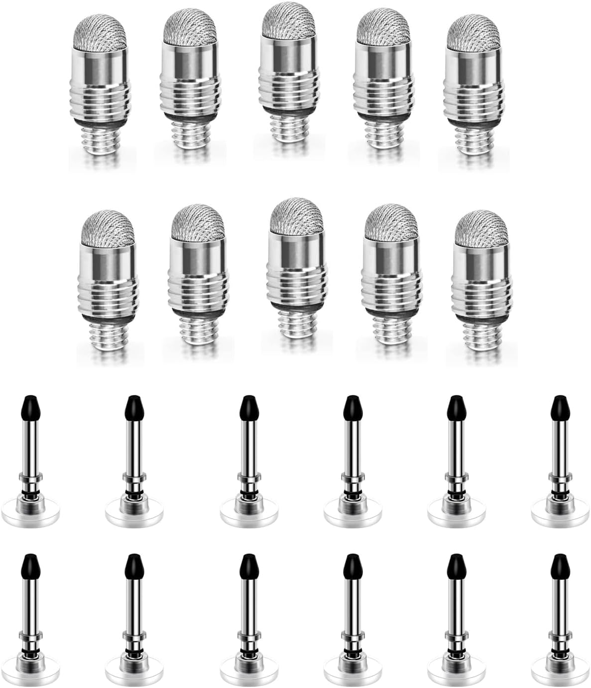 10pcs mesh Tips 12pcs disc Tips for Capacitive Touch Screen Stylus - Image 1