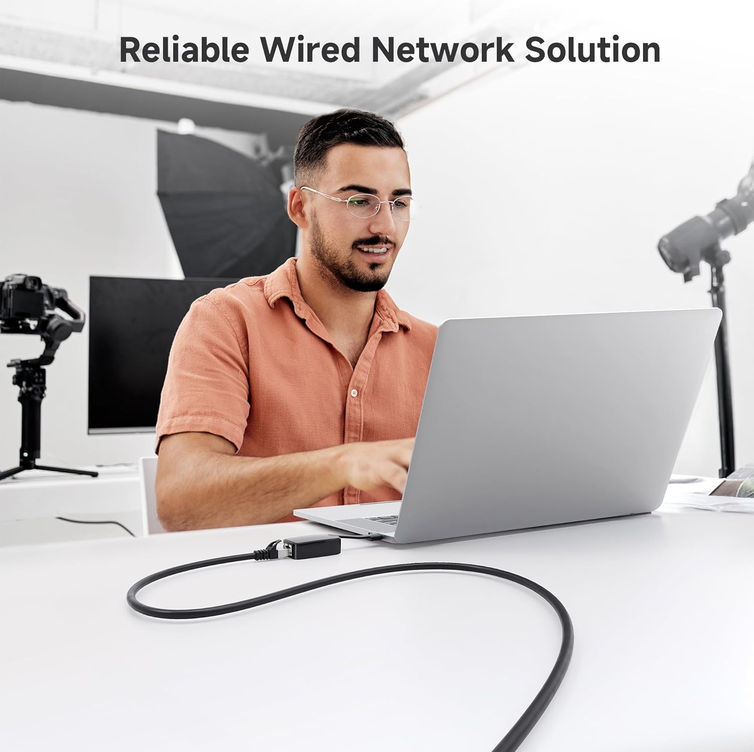 10Gbps Snagless Shielded Cat 6A Ethernet Cable - 50ft, Cat 6A Cable, Cat6A Cord, Ethernet Cord, Black - Image 6