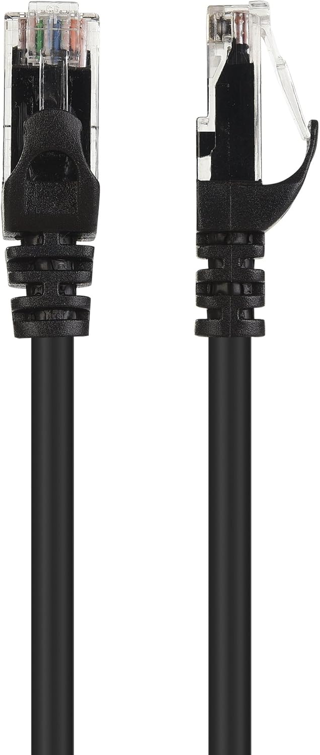8-Pack Snagless Cat 5e Ethernet Cable - 5ft, Gigabit Cat5e Cable, Cat5e Ethernet Cord, Black - Image 5