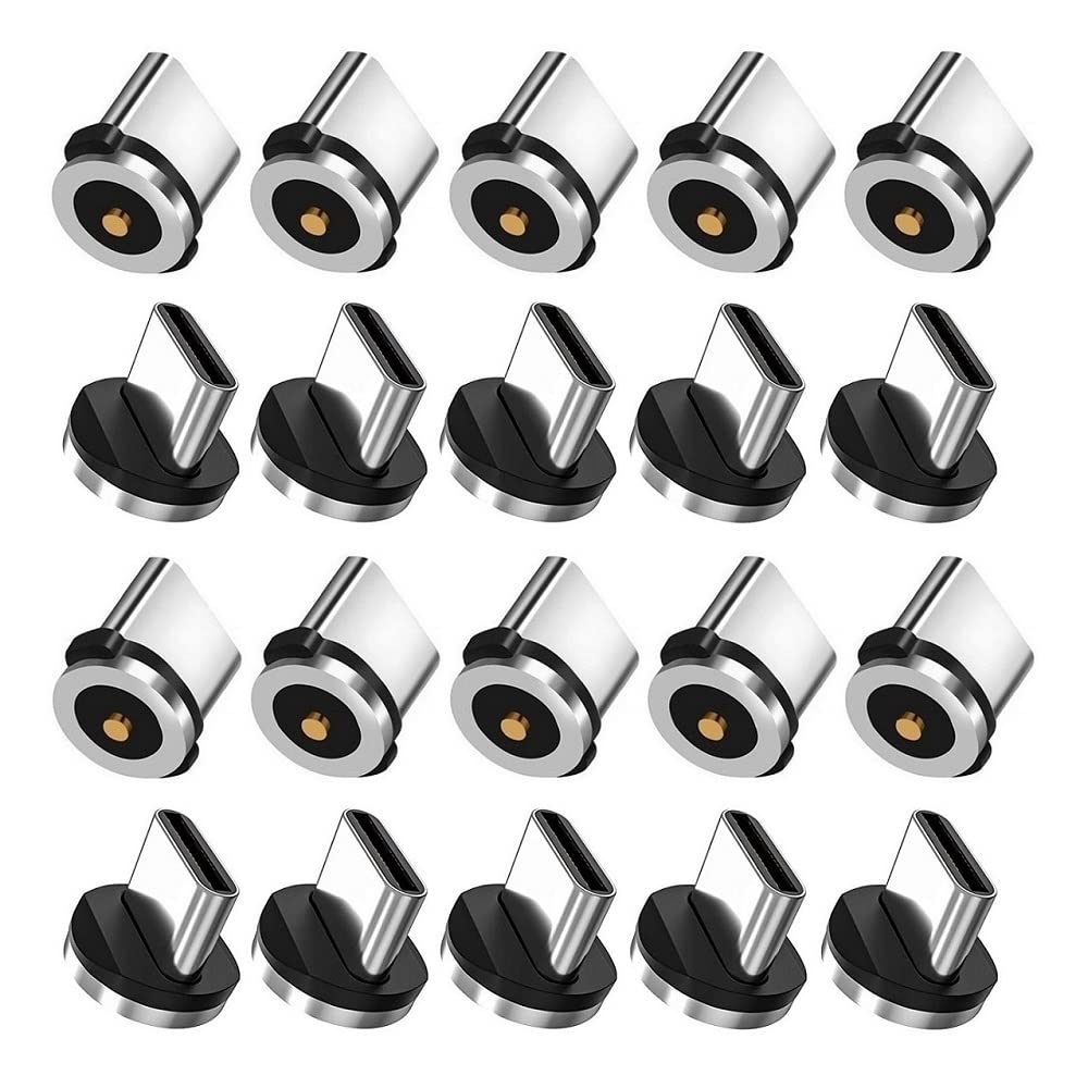 Magnetic Charging Tip Series,Type-c Tips 20pack,Just Magnetic Type-C Tips,Just USB-C Tip Without Cable&Non-Data - Image 2