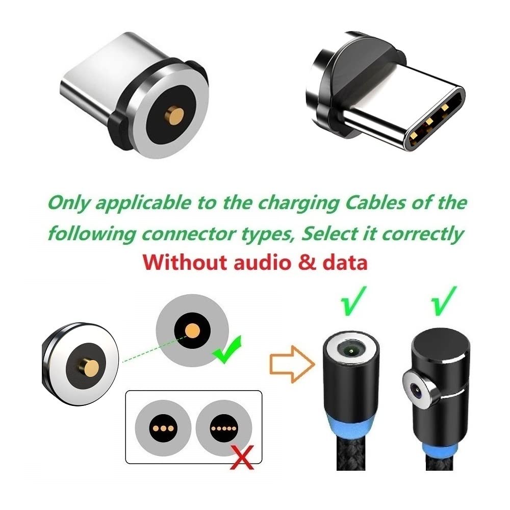 Magnetic Charging Tip Series,Type-c Tips 20pack,Just Magnetic Type-C Tips,Just USB-C Tip Without Cable&Non-Data - Image 3