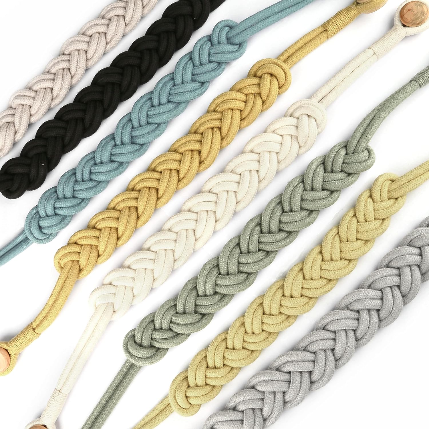 Jute Curtain Tiebacks Magnetic Woven Curtain Holdback Drapery Tie-Back (Jute-2Pack) - Image 6