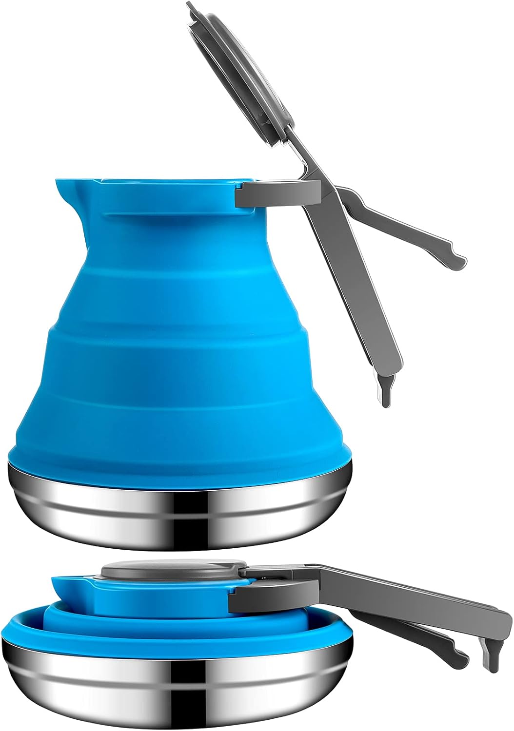 1.5l Portable Collapsible Kettle Camping Pot Collapsible Tea Kettle for Hiking Travel and Outdoors - Image 1