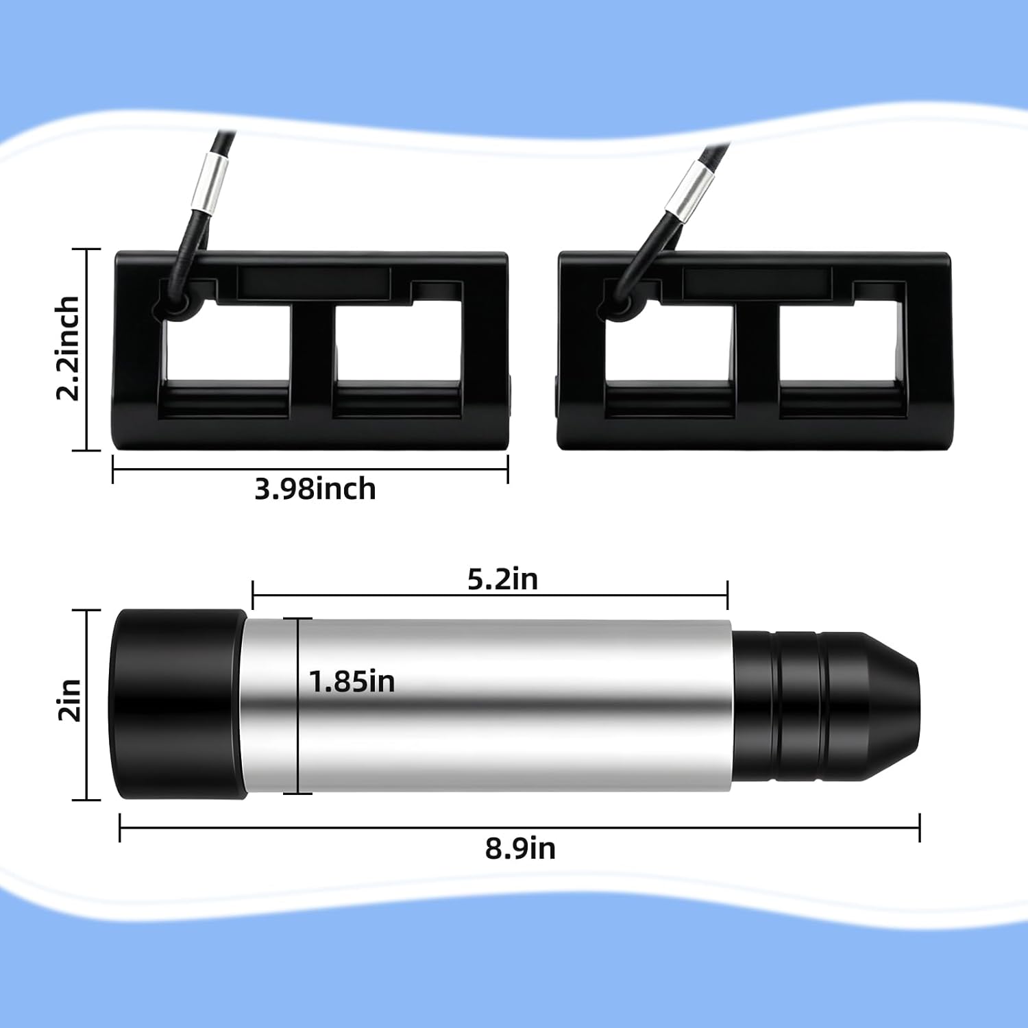 Outboard Motor Support and Hydraulic Steering Lock Set for Boat Transom Stabilization Prevents Motor Wobble & Enhances Trailers Safety - Image 2