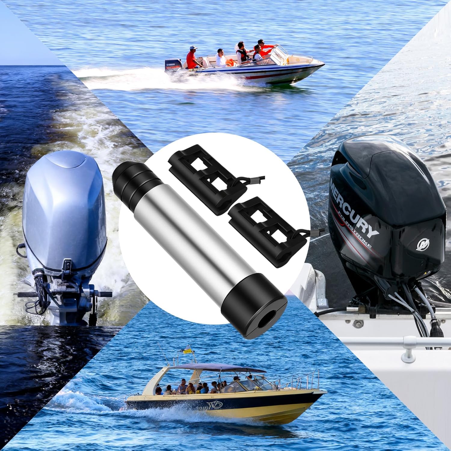 Outboard Motor Support and Hydraulic Steering Lock Set for Boat Transom Stabilization Prevents Motor Wobble & Enhances Trailers Safety - Image 6