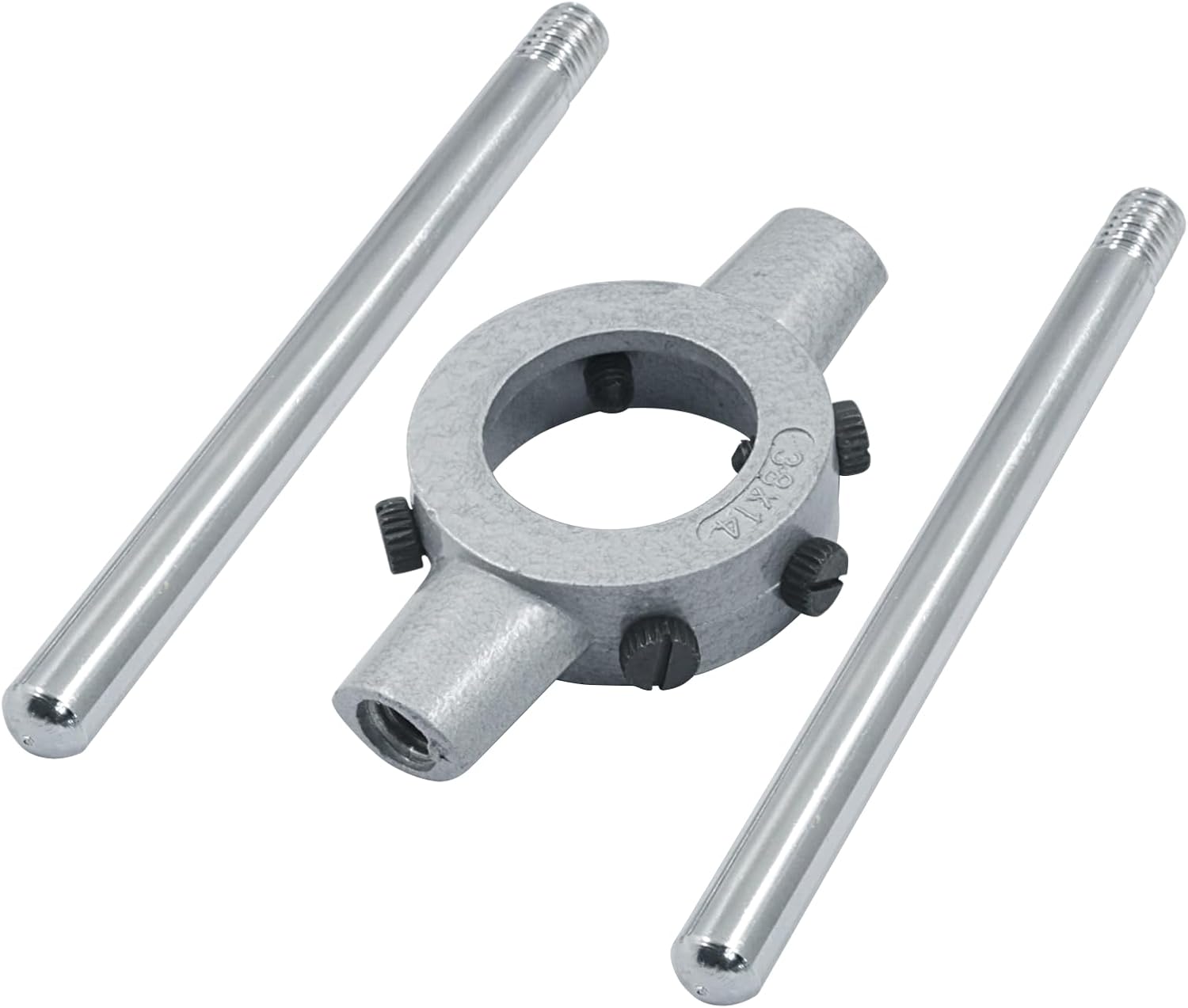 1-1/2 Inch (38mm) Die Stock Handle Wrench, M12-M14 Adjustable Die Wrench Handle Holder, Heavy Duty Round Die Holder - Image 2